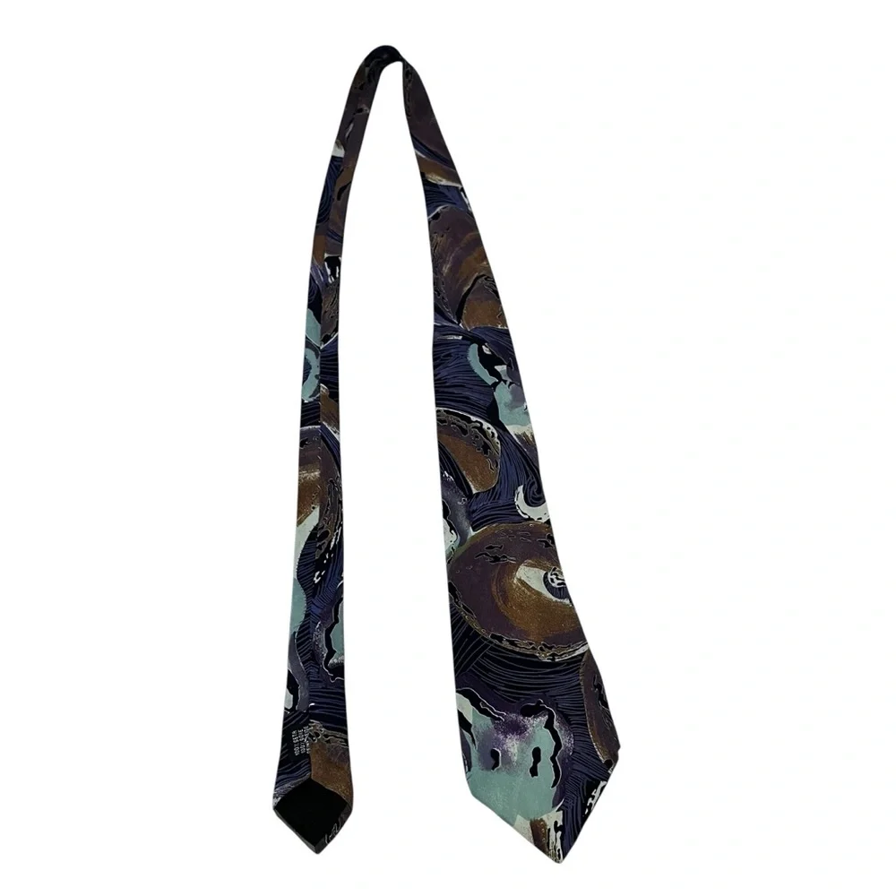 Mondo di Marco Silk Tie Abstract Print Made‎ in Italy 57 Inch